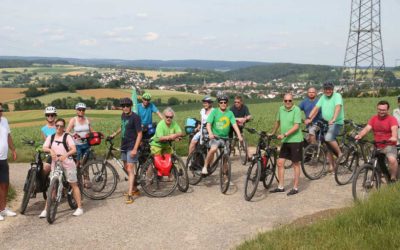 Grüne Fahrrad-Staffelfahrt mit Bundestagskandidat Jürgen Kretz